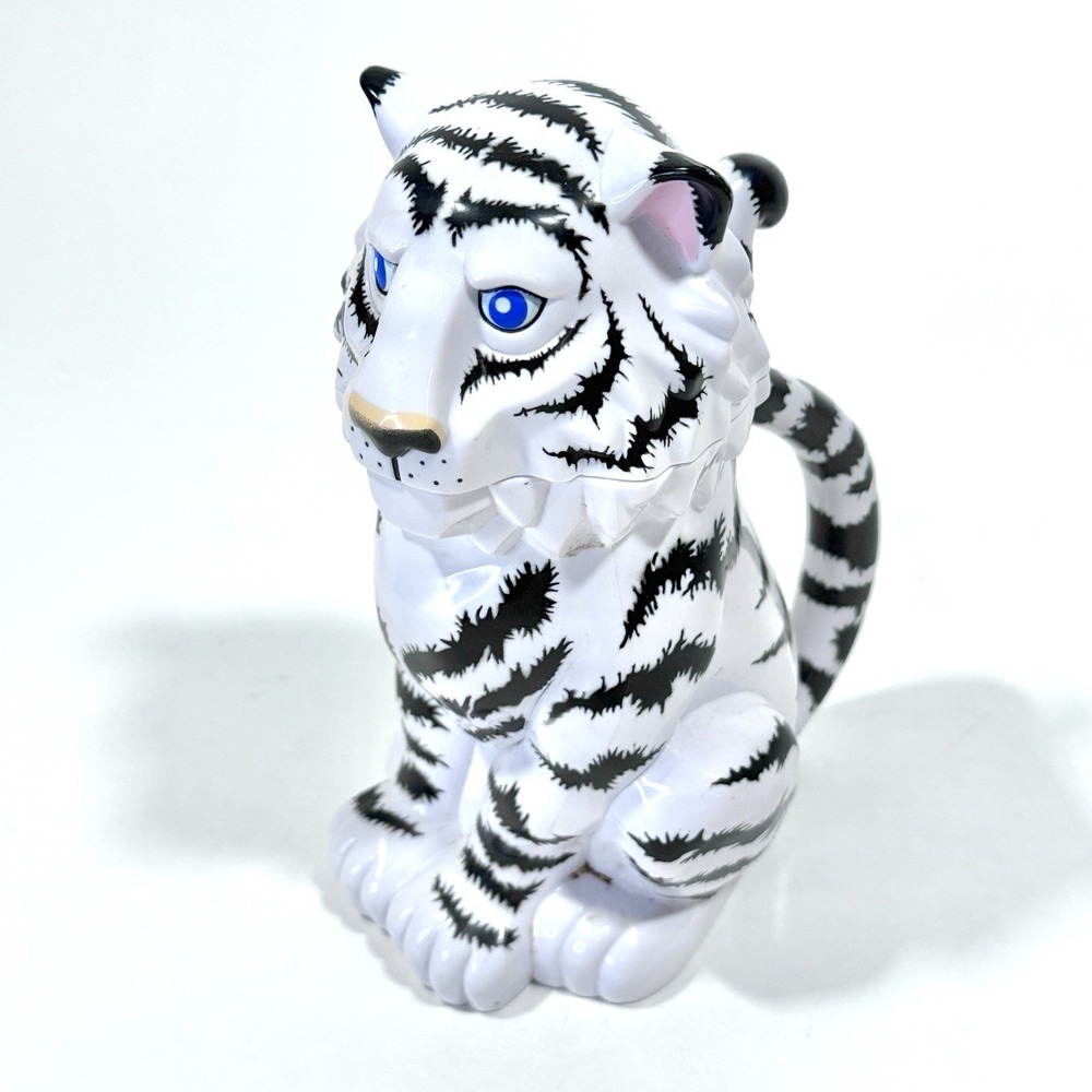 Ringling Bros White‎ Tiger Souvenir Mug Plastic Circus Cup W Lid